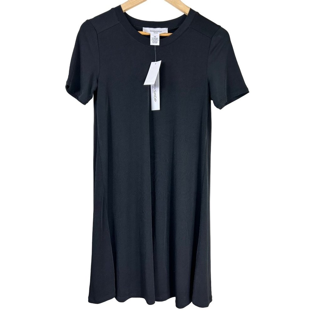 NWT WORKSHOP REPUBLIC Black T Shirt Dress XS